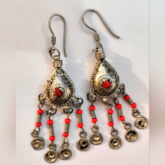 Vintage Jewelry - Vintage Moroccan Berber Dangling Earrings